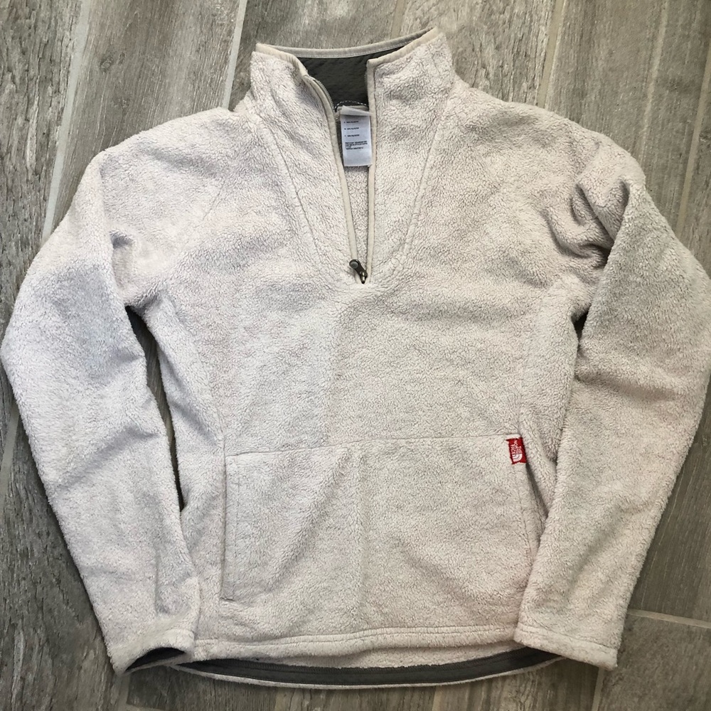 North Face fleece quarter-zip pullover